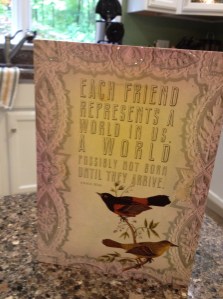 Friend card
