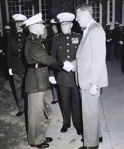 Welcoming the Secretary of Defense