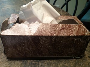 brown kleenex box