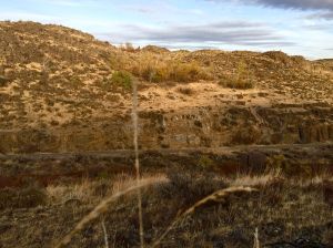 Sighting across Cowiche Canyon, Yakima